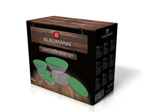 Blaumann 10-Piece Glass Storage Bowl Set,BL-3363