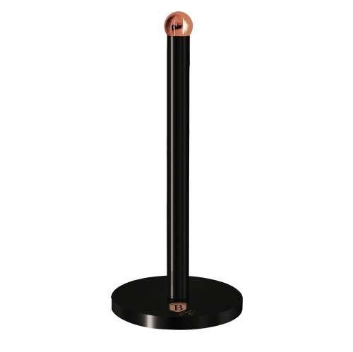 **FREE SHIPPING**Berlinger Haus Kitchen Roll Holder 34cm,Black Rose,BH-1737