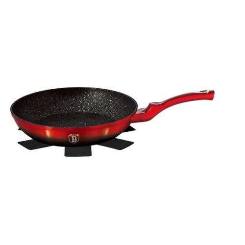Berlinger Haus Marble Coating Frypan 24cm - Black Burgundy Edition,BH-1621N