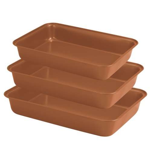 Blaumann 3-Piece Non-Stick Baking Tray Set - Le Chef Collection,BL-3171