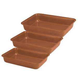 Blaumann 3-Piece Non-Stick Baking Tray Set - Le Chef Collection,BL-3171