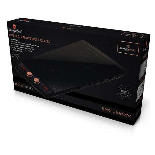 Berlinger Haus 2900w 2-Plate Induction Cooker - Black Rose