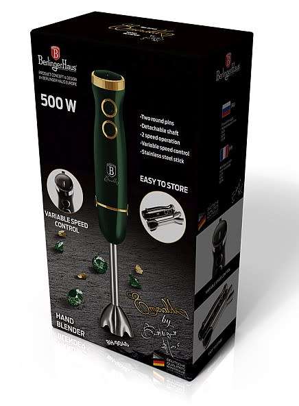 Berlinger Haus 500W Hand Blender - Emerald Collection,BH-9046