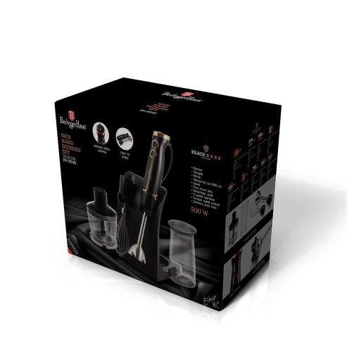 Berlinger Haus 5-Piece Hand Blender Set - Black Rose Collection,BH-9049