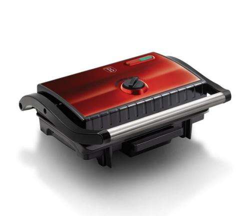 Berlinger Haus 1500W Electric Grill with Oil Drip Pan - Burgundy,BH-9060