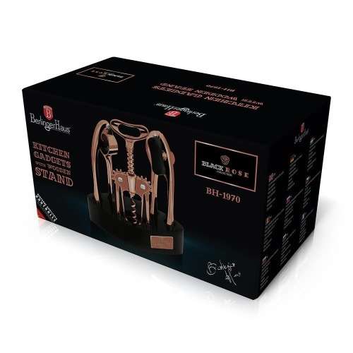 Berlinger Haus 4-Piece Kitchen Gadget Set - Black Rose Collection,BH-1970