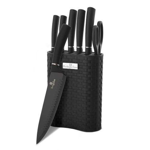 Berlinger Haus 7-Piece Non-Stick Coating Knife Set with Stand Silver