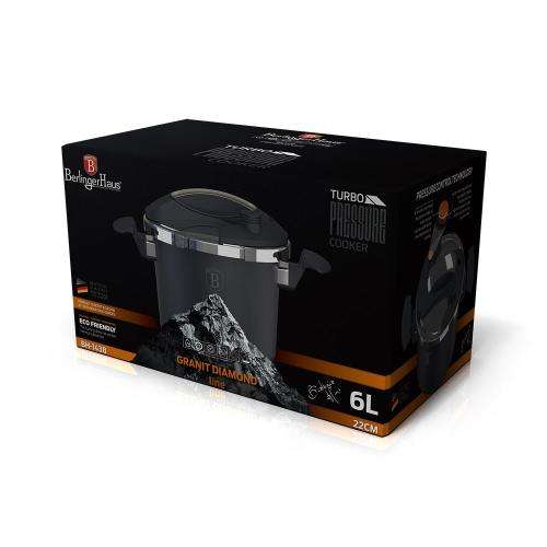 Berlinger Haus 6L Marble Coating Pressure Cooker - Granit Diamond Line BH-1438