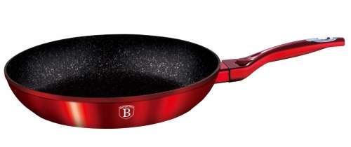 Berlinger Haus 30cm Marble Coating Frypan - Burgundy Metallic, BH-1254