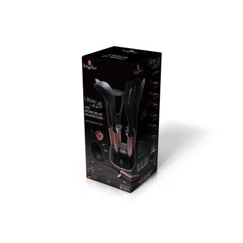 Berlinger Haus 7-Piece Nylon Kitchen Utensil Set - i-Rose Edition