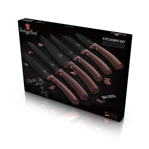 Berlinger Haus 6-Piece Non-Stick Coating Knife Set - i-Rose Edition, BH-2513