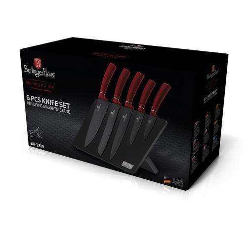 Berlinger Haus 6-Piece Non-Stick Coating Knife Set - Burgundy, BH-2519