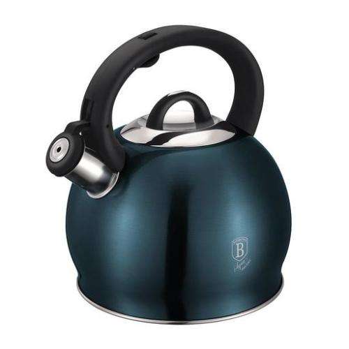 Berlinger Haus 3L Stainless Steel Whistling Kettle - Aquamarine,BH-1078