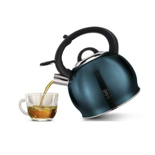Berlinger Haus 3L Stainless Steel Whistling Kettle - Aquamarine,BH-1078