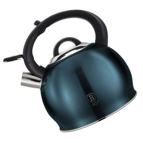 Berlinger Haus 3L Stainless Steel Whistling Kettle - Aquamarine,BH-1078