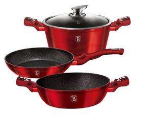 Berlinger Haus BH-1292 4 pcs set, Burgundy Metallic Line