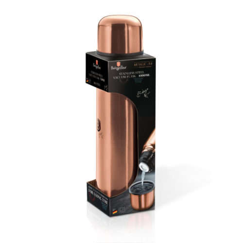 BERLINGER HAUS PROFESSIONAL THICK WALLED FLASK - 1L Rose Gold,BH-1758