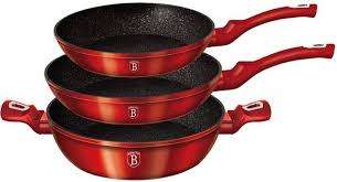 Berlinger Haus BH-1290 3 pcs set, Burgundy Metallic Line