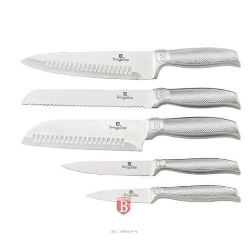 Berlinger Haus BH-2271 6 pcs knife set with stand, gold, Kikoza Collection
