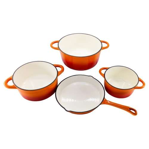 7 Piece Cast Iron Cookware Dish Set