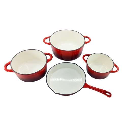 7 Piece Cast Iron Cookware Dish Set