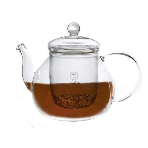 BERLINGER HAUS GLASS TEA POT WITH GLASS FILTER, 1L