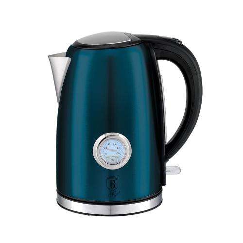 BERLINGER HAUS 1.7 LITRE STAINLESS STEEL ELECTRIC KETTLE WITH THERMOSTAT - AQUAMARINE EDITION