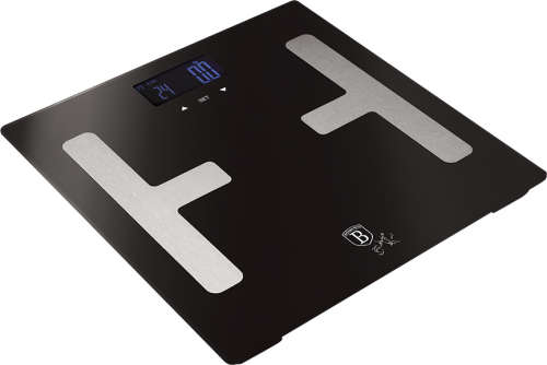 Berlinger Haus 150kg Smart Digital Body Fat Bathroom Scale - Black Silver