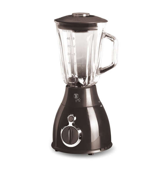 Berlinger Haus 600w Table Blender with 1.5L Glass Jar - Carbon Pro