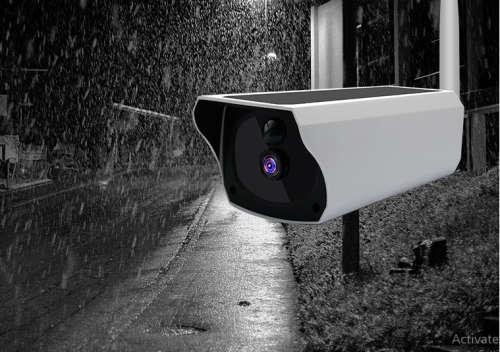 Solar wifi bullet camera-low power