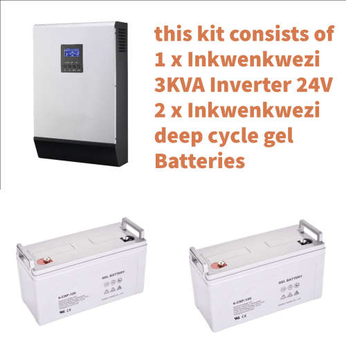 3KVA INVERTER AND DOUBLE BATTERIES COMBO