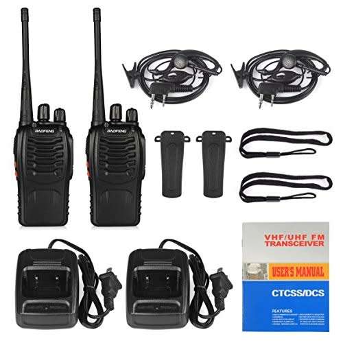 TWO-WAY UHF 5KM RANGE RADIOS (TWO RADIOS)