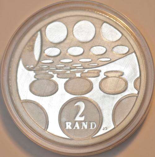 2 RAND 1992 SILVER PROOF COIN 1 OZ