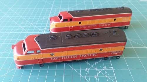 Athearn HO F7A Locomotive Shells Southern Pacific 6054 & 6441
