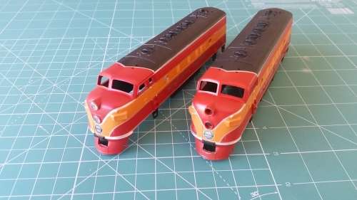 Athearn HO F7A Locomotive Shells Southern Pacific 6054 & 6441