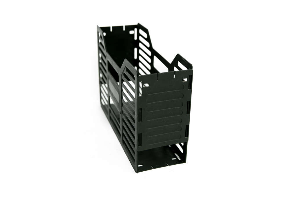 A4 RECYCLED SLATED FILING CONTAINERS - BLACK 15 PACK