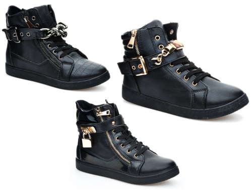 Ladies Fashionable Mid Sneakers | 3 Styles