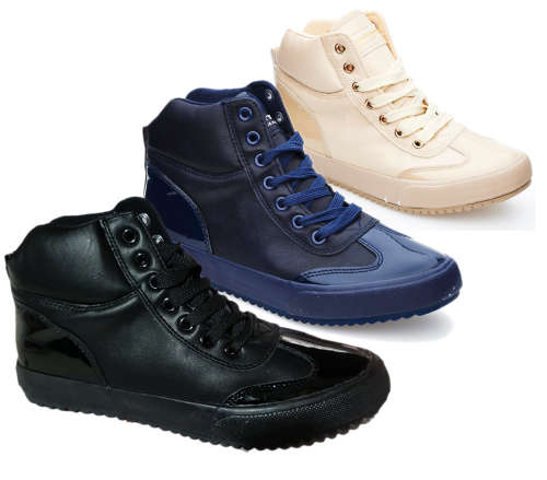 Ladies Tom Tom PU Fashion Sneakers (FC828)