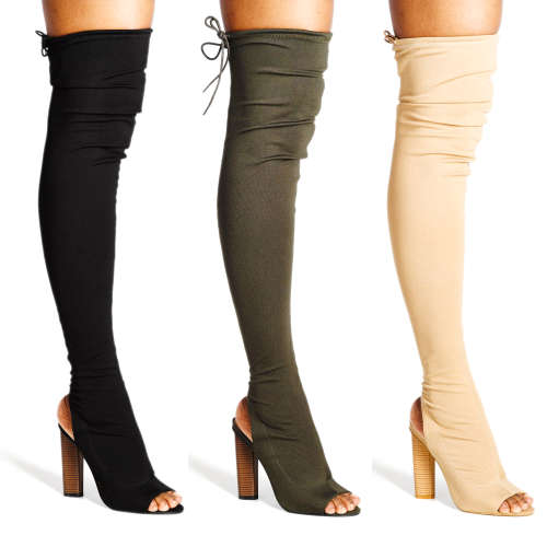 Ladies Dolce Vita Thigh Length Heel Boots (DV210)
