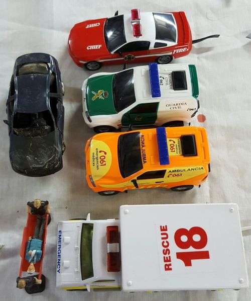 Slot Car Crash Scene