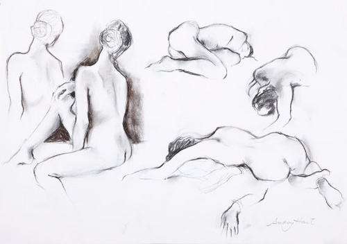 CHARITY AUCTION - AUDREY HART - NUDE FIGURE STUDY