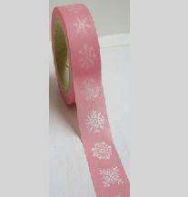 Pink Snowflake Washi Tape