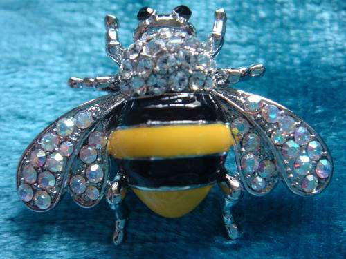 Bee Rhinestone Pin