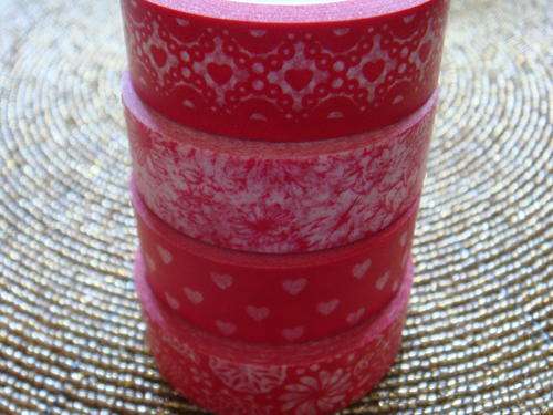 Red Washi Tape Set