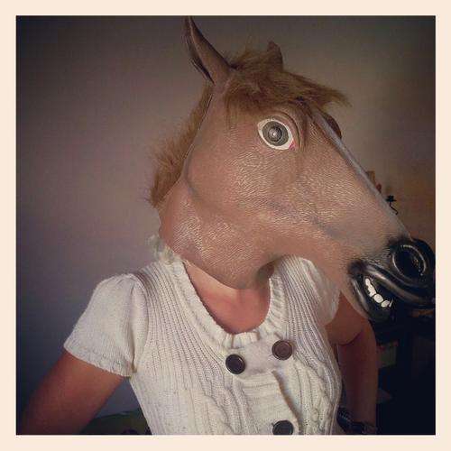 SALE! SALE! SALE! Brown Horse Latex Mask - Perfect for Fancy Dress, Halloween, Concert Costumes