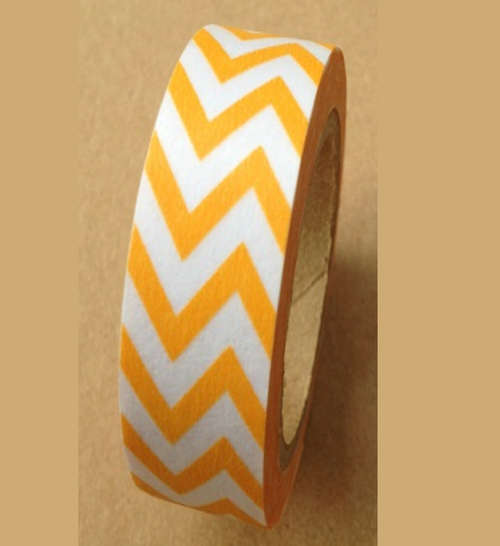 Orange Chevron Washi Tape