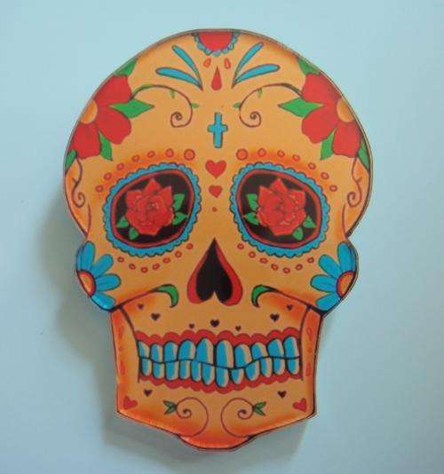 Rose Skull Brooch / Badge