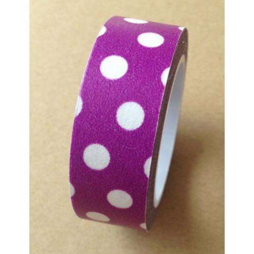 Purple with Big Dots Washi Tape