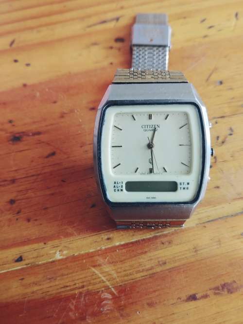 vintage Citezen Analog digital 1980`s