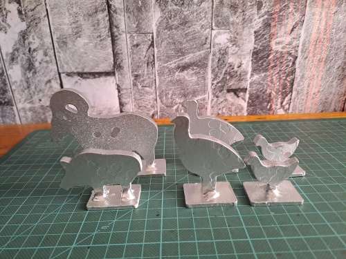 Air rifle steel targets x6 bundle